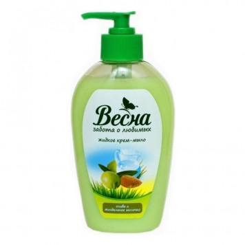 Жидкое мыло ВЕСНА 280мл. Олива и минд молочко 