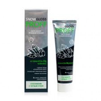 Зубная паста SNOW GLOSS 100мл Отбеливание с черным углем